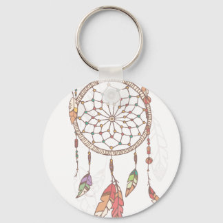 Dreamcatcher Button Keychain