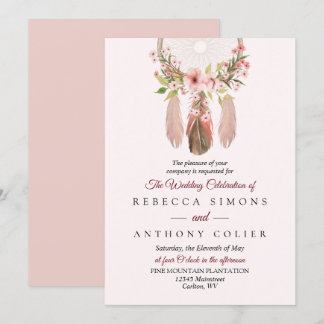 Dreamcatcher | Custom Wedding Invitations