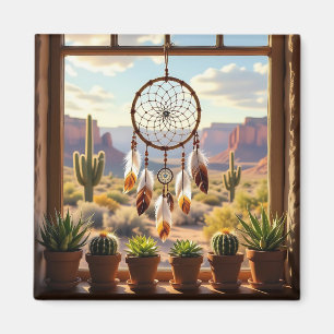 Dreamcatcher, Desert Canyons, Cacti Magnet