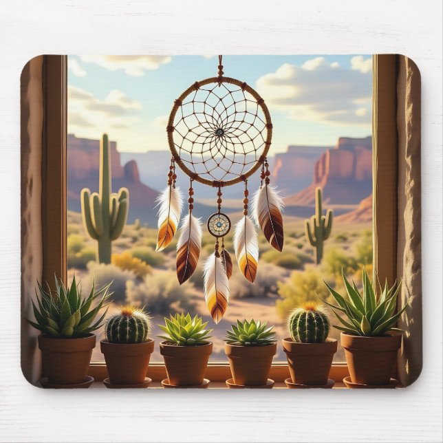Dreamcatcher, Desert Canyons, Cacti   Mouse Pad (Front)