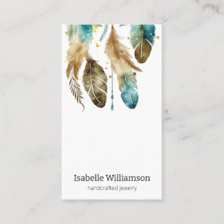 Dreamcatcher Feathers Jewellery Earring Display Business Card