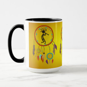 Dreamcatcher feathers Kokopelli Mug