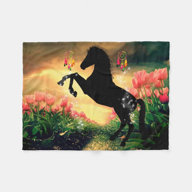 Dreamcatcher Fleece Blanket (Front (Horizontal))