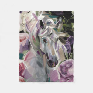 'Dreamcatcher' horse art fleece blanket. Small