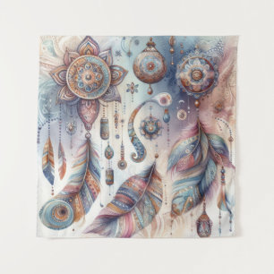 Dreamcatcher in a Bohemian theme Tapestry
