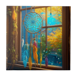 Dreamcatcher in Window Boho Tile