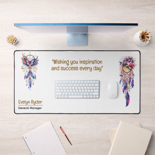 Dreamcatcher of Inspiration - Personalized  Desk Mat (Office 1)