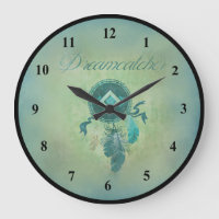 Dreamcatcher On a Green Gold Background