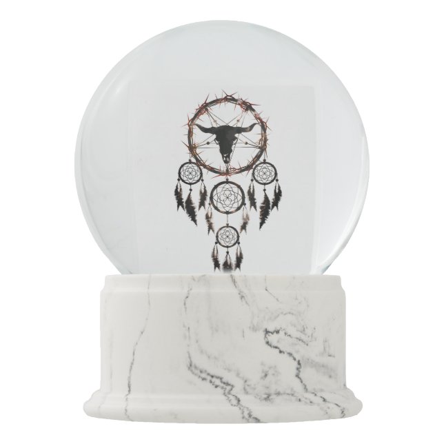dreamcatcher pentagram snow globe (Front)