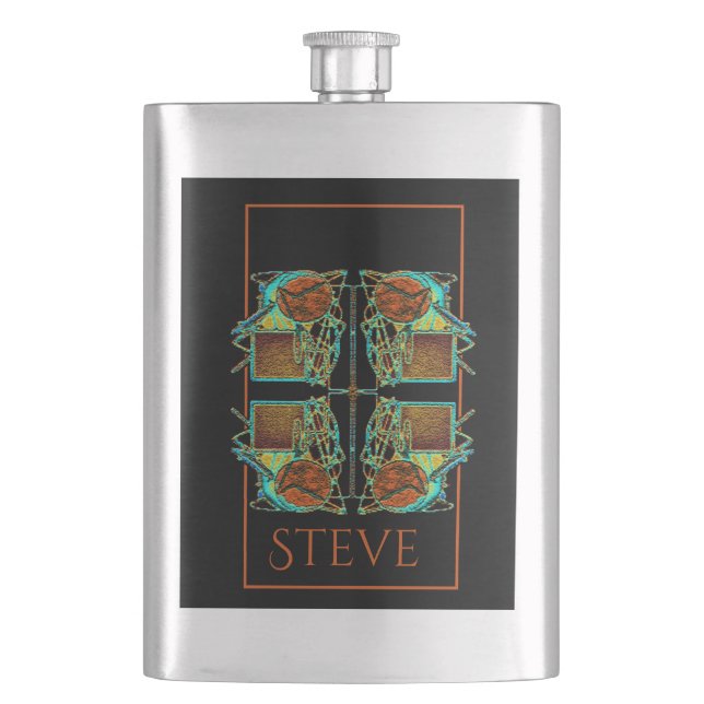 Dreamcatcher Personalized Hip Flask (Front)