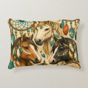 Dreamcatcher Ponies Accent Pillow