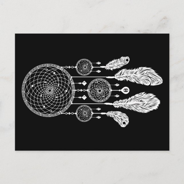 Dreamcatcher - Postcard (Black) (Front)