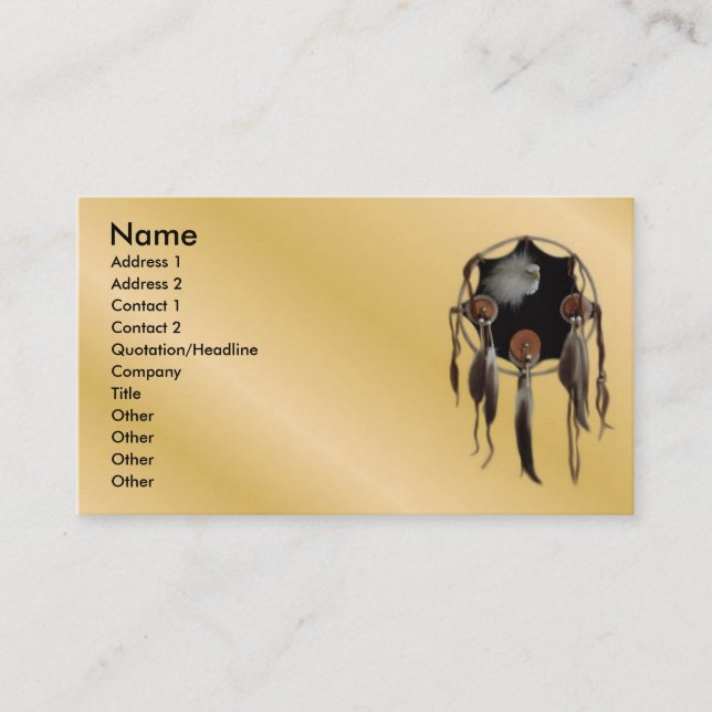 Dreamcatcher Profile Card (Front)