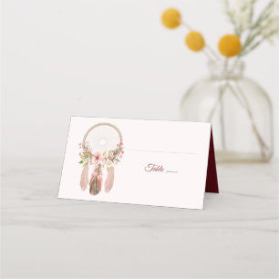 Dreamcatcher Shabby Chic Réception Cartes de Pla