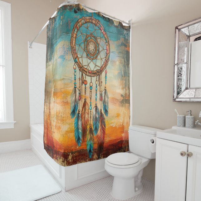 Dreamcatcher Shower Curtain (In Situ)