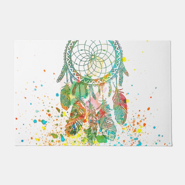 Dreamcatcher splatter doormat (Front)