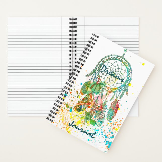 Dreamcatcher splatter journal (Inside)
