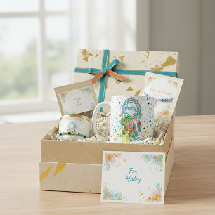 Dreamcatcher splatter personalized  coffee mug