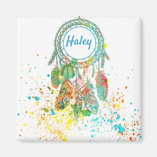 Dreamcatcher splatter personalized magnet