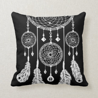 Dreamcatcher - Square Pillow (Black)