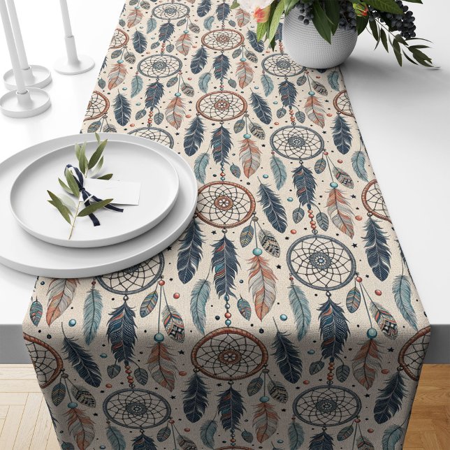 Dreamcatcher Table Runner – Boho Festival Vibes (Dreamcatcher Table Runner – Boho Festival Vibes)