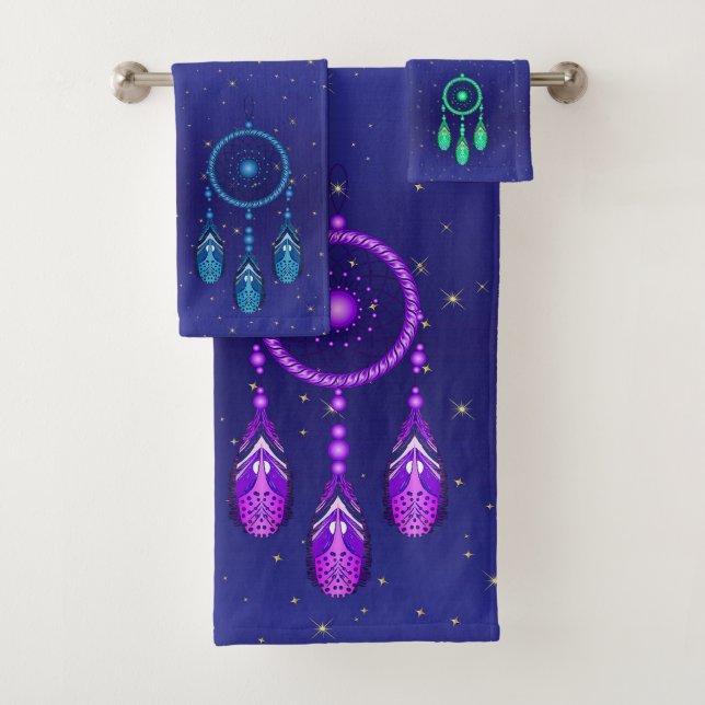 Dreamcatchers Bathroom Towel Set (Insitu)