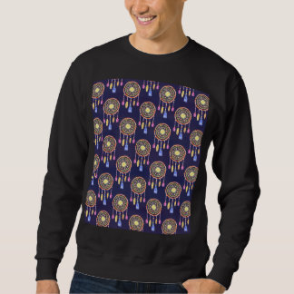 Dreamcatchers Feathers Watercolor Seamless Texture Sweatshirt