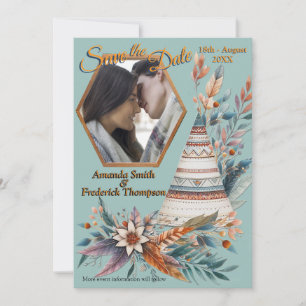 Dreamcaters in a Bohemian theme Invitation
