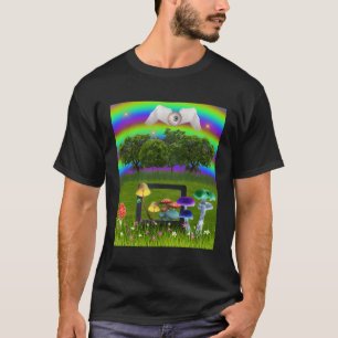 Dreamcore Aesthetic Mushrooms Eye With Wings Weird T-Shirt