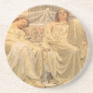 Dreamers by Albert Joseph Moore, Victorian Art Coaster