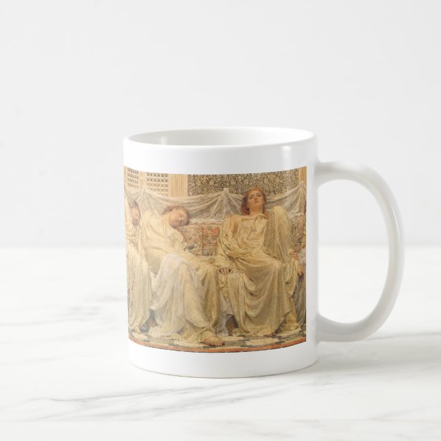 Dreamers by Albert Joseph Moore, Victorian Art Coffee Mug (Right)