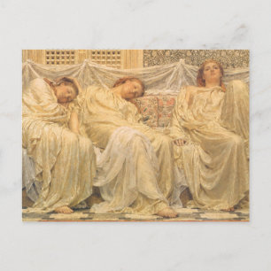Dreamers by Albert Joseph Moore, Victorian Art Postcard