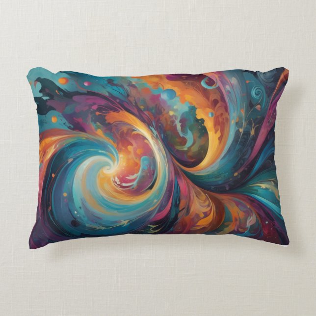 Dreamflow Abstract Accent Pillow (Front)
