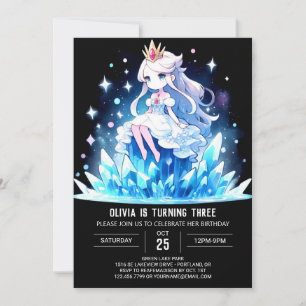 Dreamfun Princess Invitations d'anniversaire