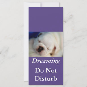Dreaming Bulldog Do Not Disturb