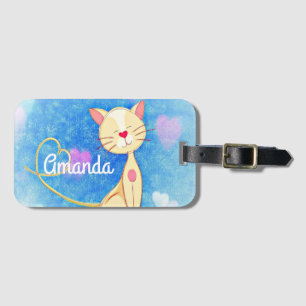 Dreaming Cat Luggage Tag