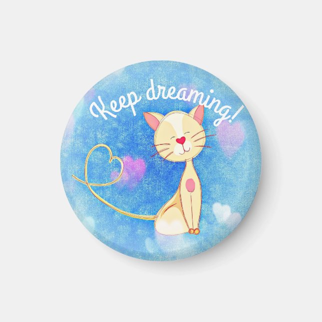 Dreaming Cat Magnet (Front)