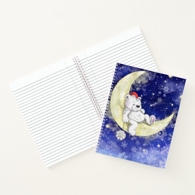 Dreaming Christmas Bear Notebook (Inside)