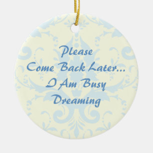 Dreaming Door Hanger Ceramic Ornament