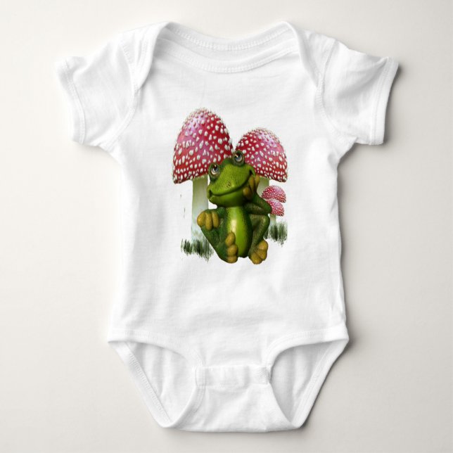 Dreaming Frog Baby Bodysuit (Front)