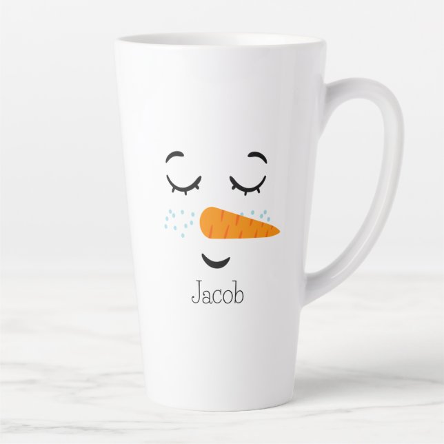 Dreaming Frosty the Snowman Latte Mug (Right)