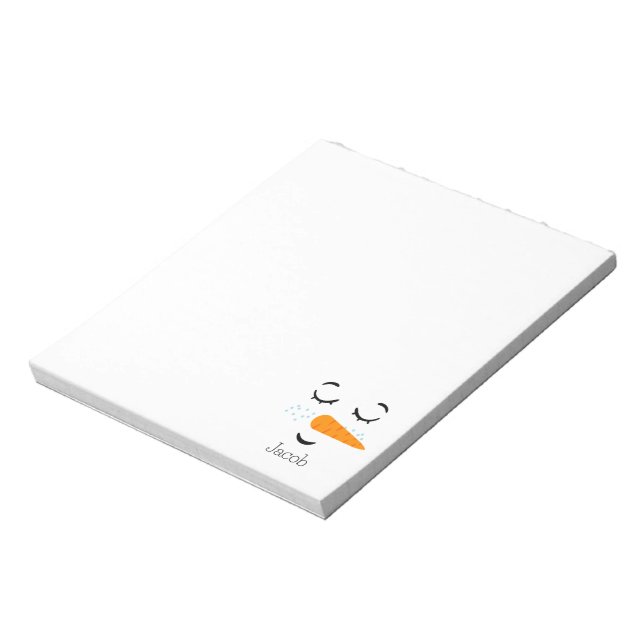 Dreaming Frosty the Snowman Notepad (Rotated)