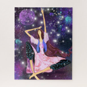 Dreaming Girl Fantasy Jigsaw Puzzle Painting
