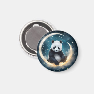 Dreaming in Moonlight: Panda's Celestial Serenade Magnet