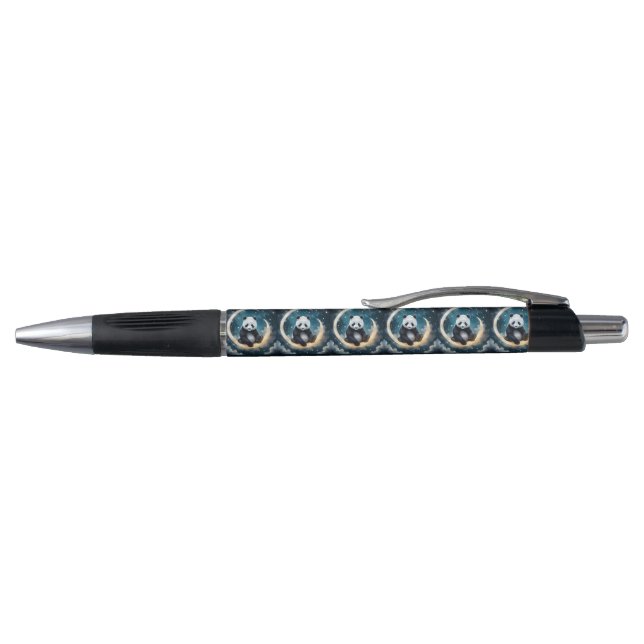 Dreaming in Moonlight: Panda's Celestial Serenade Pen (Top)