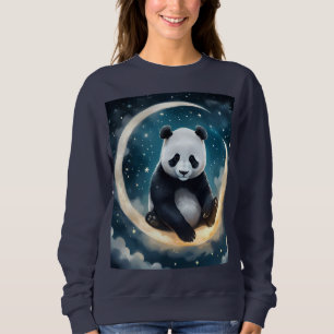 Dreaming in Moonlight: Panda's Celestial Serenade Sweatshirt