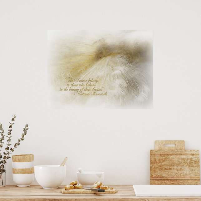 Dreaming in White Poster (Kitchen)