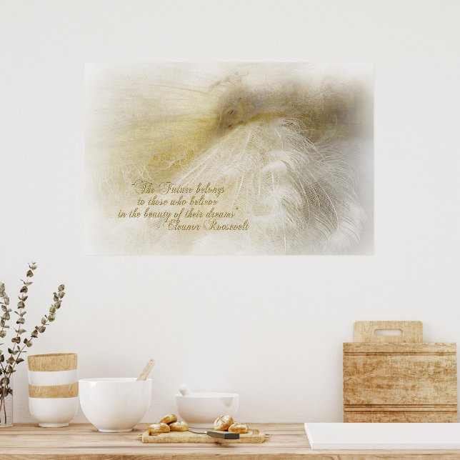 Dreaming in White Poster (Kitchen)