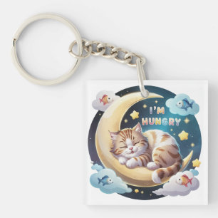 Dreaming Kitten Keychain