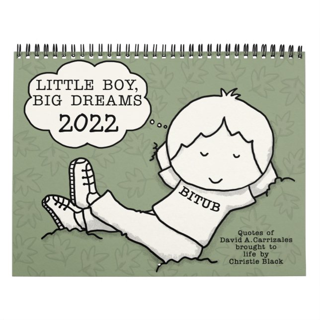 Dreaming Little Boy, Big Dreams 2022 Med Calendar (Cover)